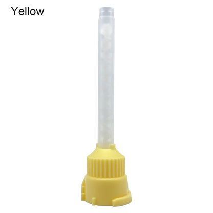 50Pcs Dental Materials Dentistry Silicone Rubber Conveying Mixing Head Disposable Impression Nozzles Mixing Tips Mixing Tube